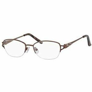 Elasta Women Eyeglasses Frames Oval Made in Italy Metal Half-Rim Coral 53 16 135
